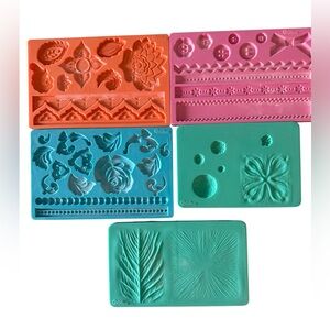 Wilton Silicone Fondant and Gum Paste Molds - 5 pack